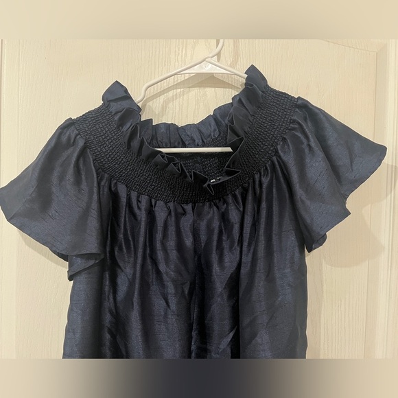 FINAL PRICE DROP NWT Keepsake the Label off the shoulder mini dress in navy blue - Picture 5 of 6